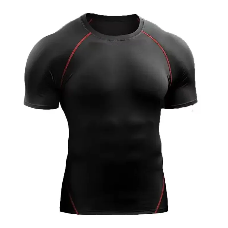 Mens-Quick-Dry-Performance-T-Shirt-with-4-Way-Stretch-Fabric-Anti-Shrink-Tech-for-Running-Blank-T-shirt