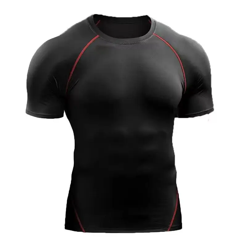 Mens-Quick-Dry-Performance-T-Shirt-with-4-Way-Stretch-Fabric-Anti-Shrink-Tech-for-Running-Blank-T-shirt