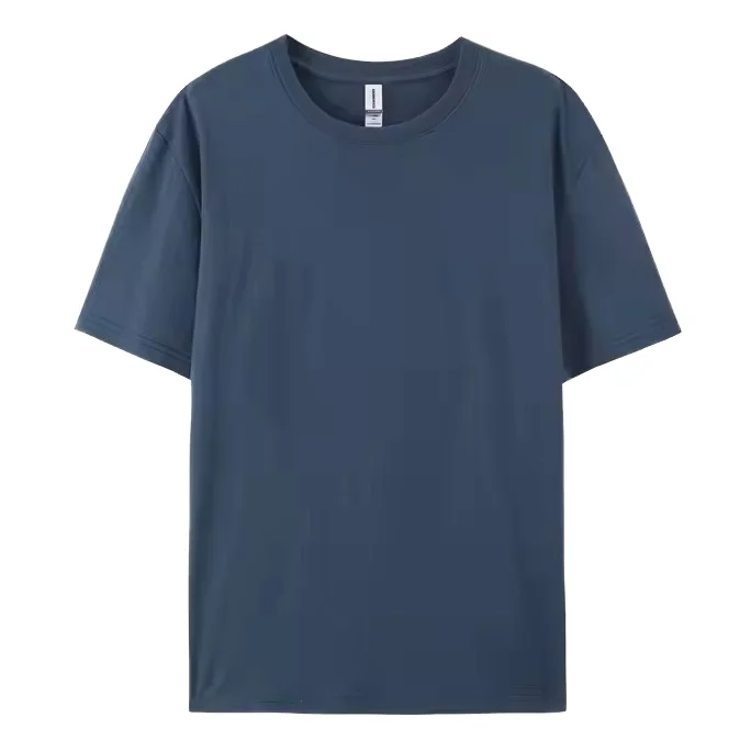 Mens-Regular-Fit-Casual-T-Shirt-100-Cotton-Blank-Design-Nonwoven-Fabric-Short-Sleeve-Eco-Friendly