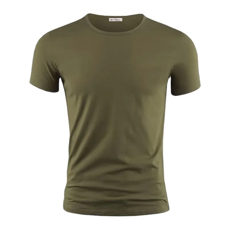 Mens-Short-Sleeve-T-Shirt-Summer-Plain-Casual-Gym-Crew-Neck-Slim-Fit-Tee-Tops-Breathable-Running-Male-T-shirt