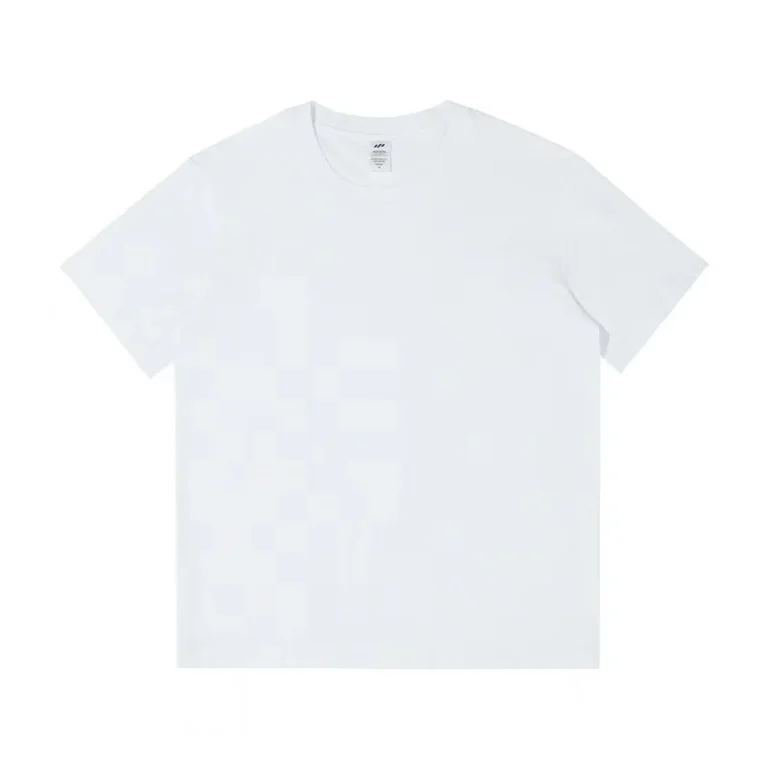 Mens-Short-Sleeved-T-Shirt-Versatile-Retro-Style-Casual-Solid-Color-Loose-Fit-220g-100-Cotton-Blank-Design