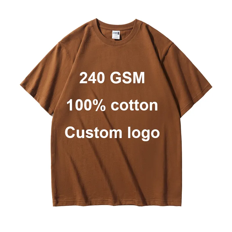 Mens-Short-Sleeved-T-Shirts-100-Cotton-Custom-Colors-with-Embroidery-Print-Many-Sizes