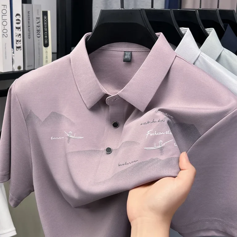 Mens-Short-sleeved-T-shirt-Summer-Style-Casual-Collar-Quick-Dry-Short-Sleeve-Mens-T-shirt