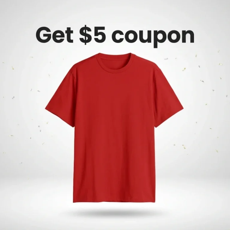 Mens-Slim-Fit-Vintage-100-Cotton-Short-Sleeve-T-Shirt-Blank-Design-Red-Small