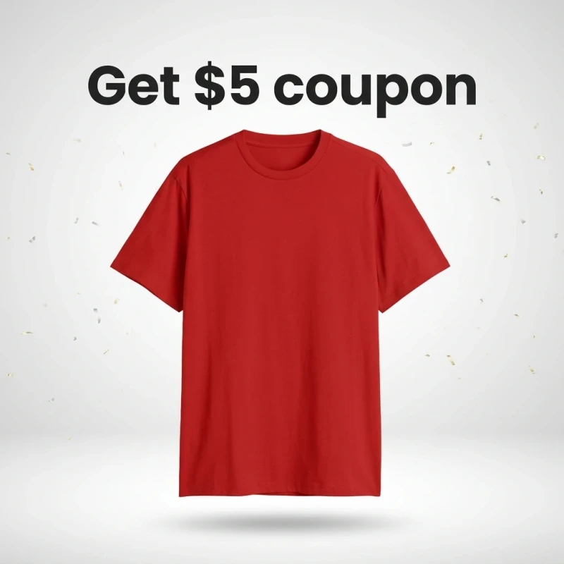 Mens-Slim-Fit-Vintage-100-Cotton-Short-Sleeve-T-Shirt-Blank-Design-Red-Small