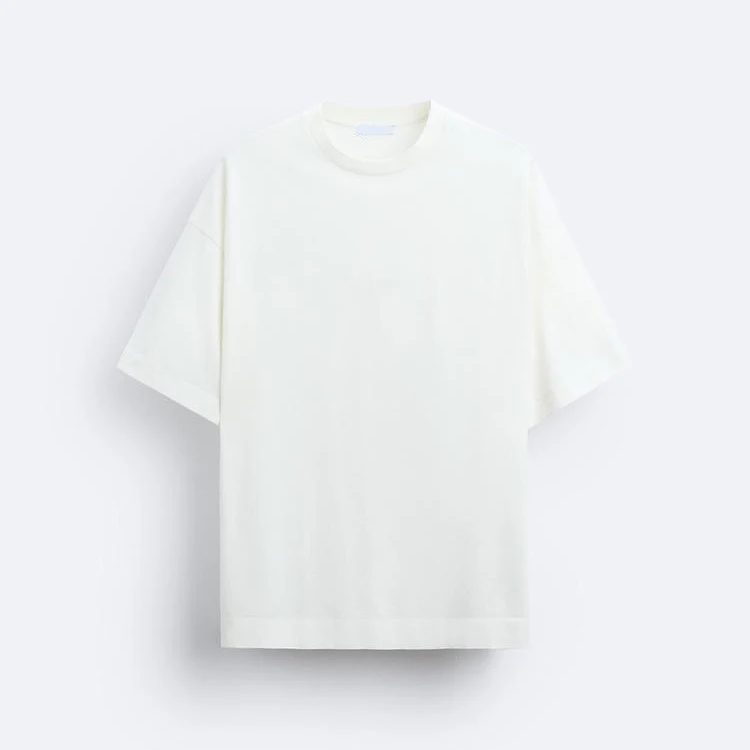 Mens-Solid-Heavyweight-100-Cotton-Custom-Logo-Blank-Oversized-Drop-Shoulder-Breathable-Eco-Friendly-High-Quality-T-Shirts