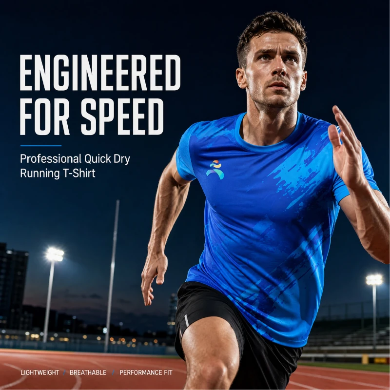 Mens-Solid-Knitted-Polyester-Sport-T-Shirt-Dry-Fit-Breathable-Running-Gym-Marathon-Team-Event-Shirts