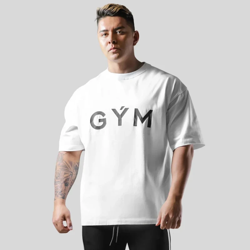 Mens-Solid-Sporty-Fitness-Short-Sleeve-T-Shirt-Loose-Fit-Crew-Neck-for-Basketball-Running-Lifting