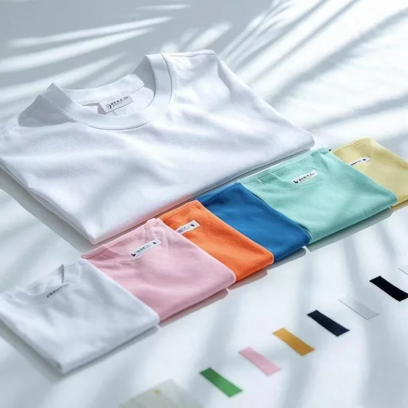 Mens-Sport-T-Shirts-100-Cotton-Short-Sleeve-O-Neck-Oversize-T-Shirts