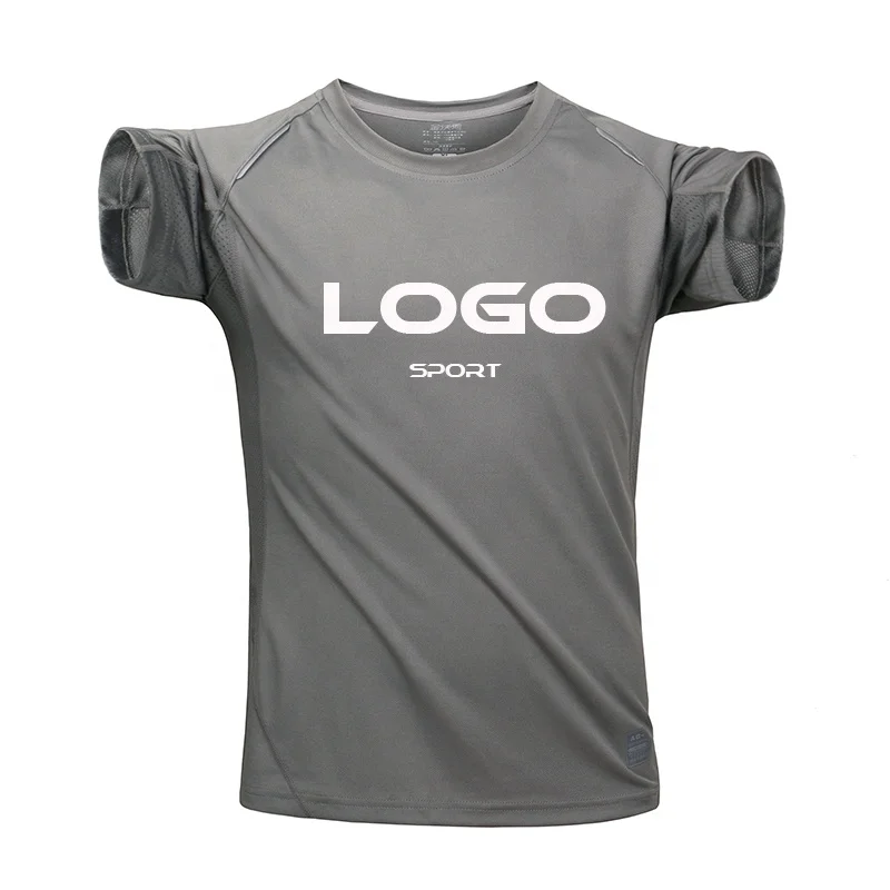Mens-Sports-Running-T-Shirt-Solid-Color-Unisex-T-Shirt-Blank-Custom-Printed-Logo-100-Polyester-Oversized-Gym-T-Shirt