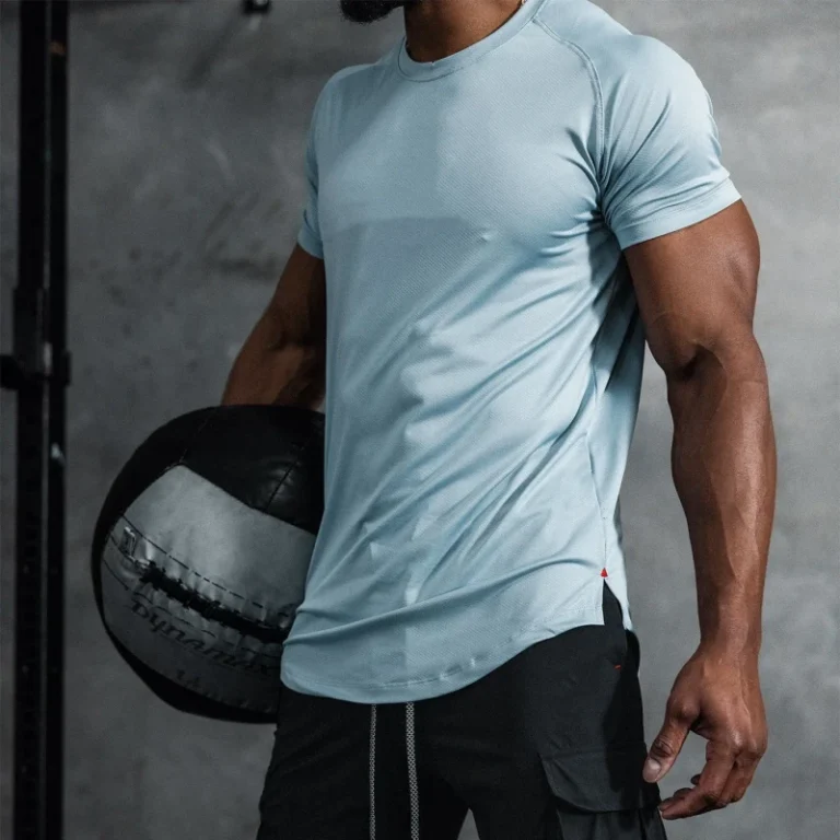 Mens-Sports-T-Shirt-Short-Sleeve-Quick-Dry-Crew-Neck-Soft-Fitted-Running-TShirts
