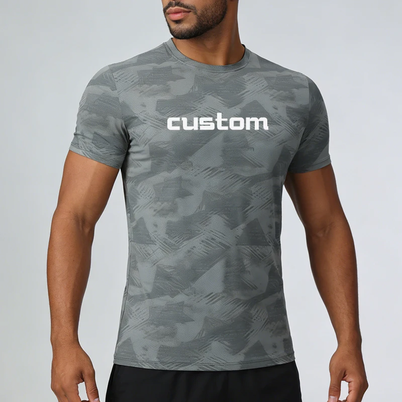Mens-Sporty-Quick-Dry-Breathable-Summer-Sportswear-T-Shirt-Gym-Short-Sleeve-Tshirts-Digital-Geometric-OEM-ODM-Customizable