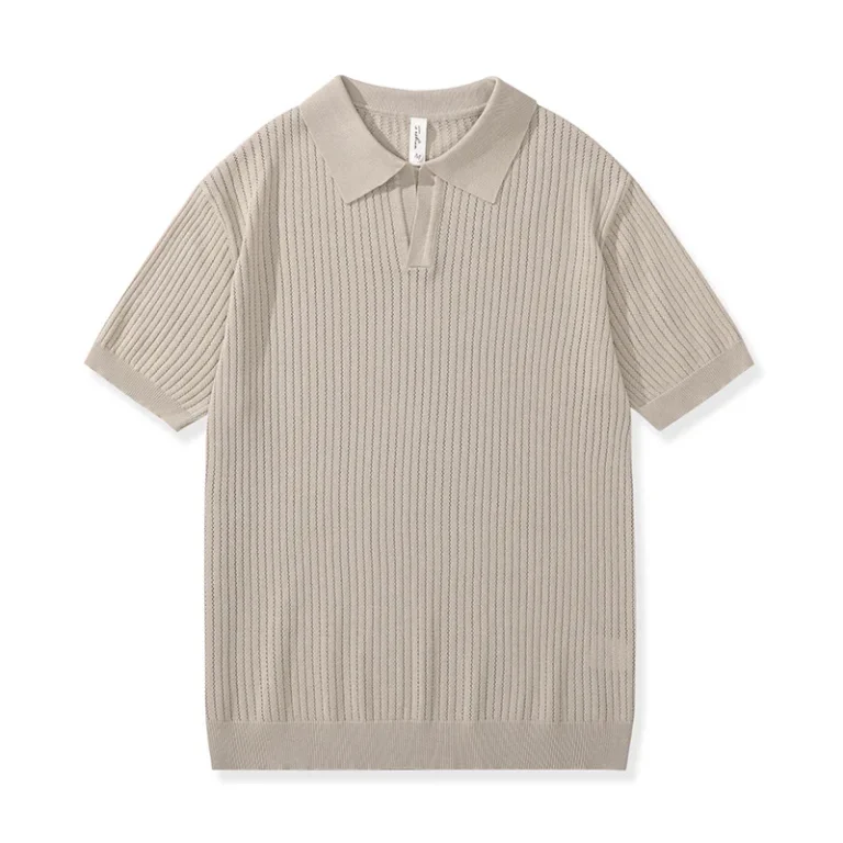 Mens-Striped-Short-Sleeved-Knitted-Polo-Shirt-Loose-Fit-Casual-Mens-Polo-T-Shirts-Comfortable