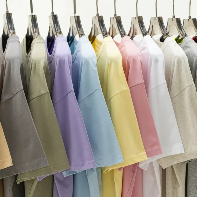 Mens-Summer-Casual-Short-Sleeved-Loose-T-Shirt-235g-100-Cotton-Pure-Color-Blank-Unisex