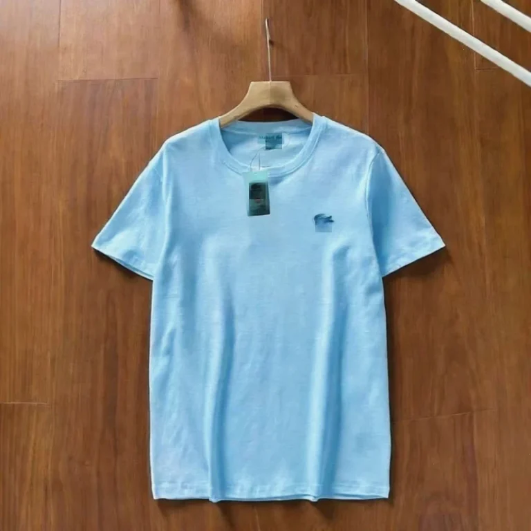Mens-Summer-Cotton-Short-Sleeve-T-Shirt-Loose-Fit-Round-Neck-Casual-Oversized-Print-Graphic-Tee-With-Contrast-Color-and-Raw