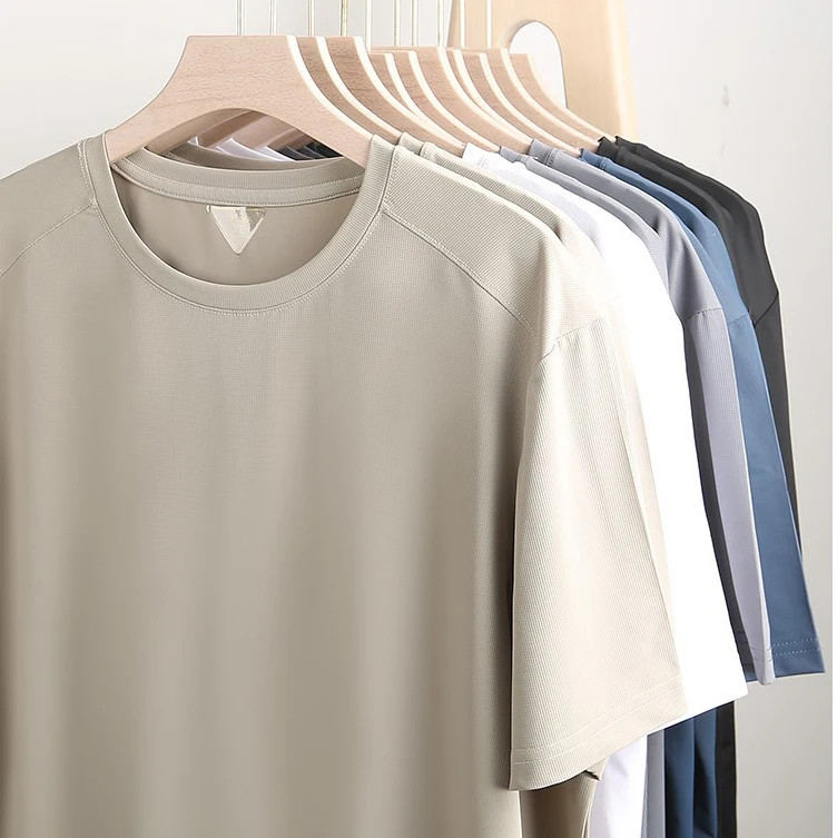 Mens-Summer-Sports-T-Shirt-Loose-Vintage-Quick-Drying-Breathable-180-Grams-Fabric-Air-Conditioning-Self-Scents-Outdoor-Running