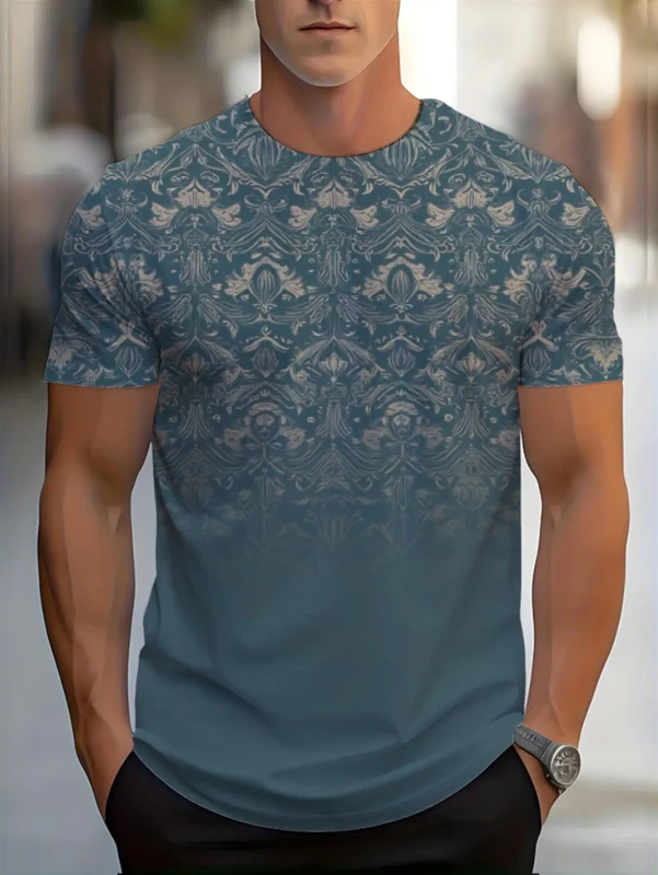 Mens-Summer-T-Shirt-Crew-Neck-Design-Stylish-and-Comfortable-4