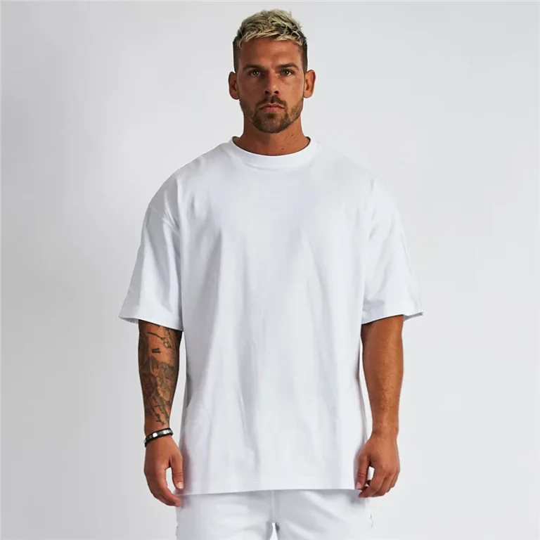Mens-T-Shirt-Custom-Logo-Manufacturer-Streetwear-Oversized-Crew-Neck-Tee-Top-Cotton-Heavy-Weight-T-Shirt