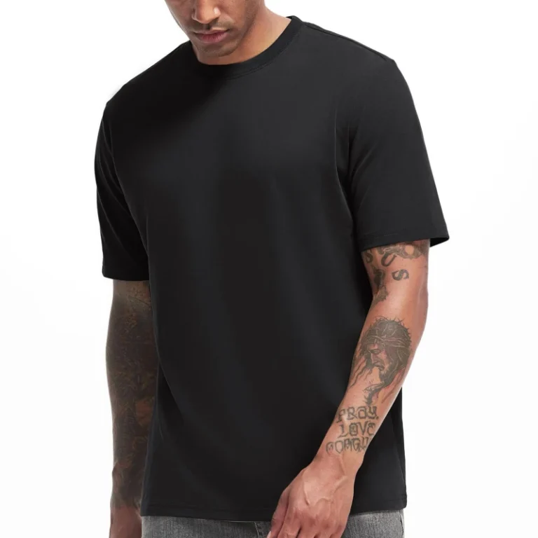 Mens-T-Shirts-Cotton-Crew-Neck-Tee-S-3XL-Athletic-Fit-Plain-Logo-Basic-T-Shirt-for-Men