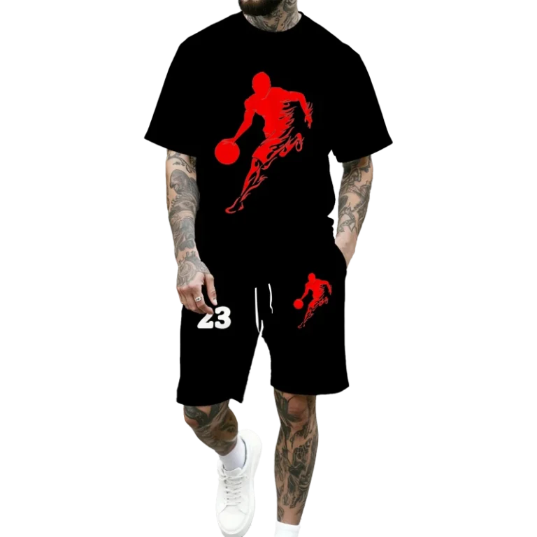 Mens-T-shirt-Set-Custom-Printed-with-logo-for-Team-Casual-Wear