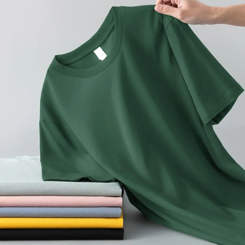 Mens-T-shirt-Short-Sleeved-Summer-Trend-Loose-Fashion-Summer-Casual-Half-Sleeved-Youth-Round-Neck-T-shirt-2