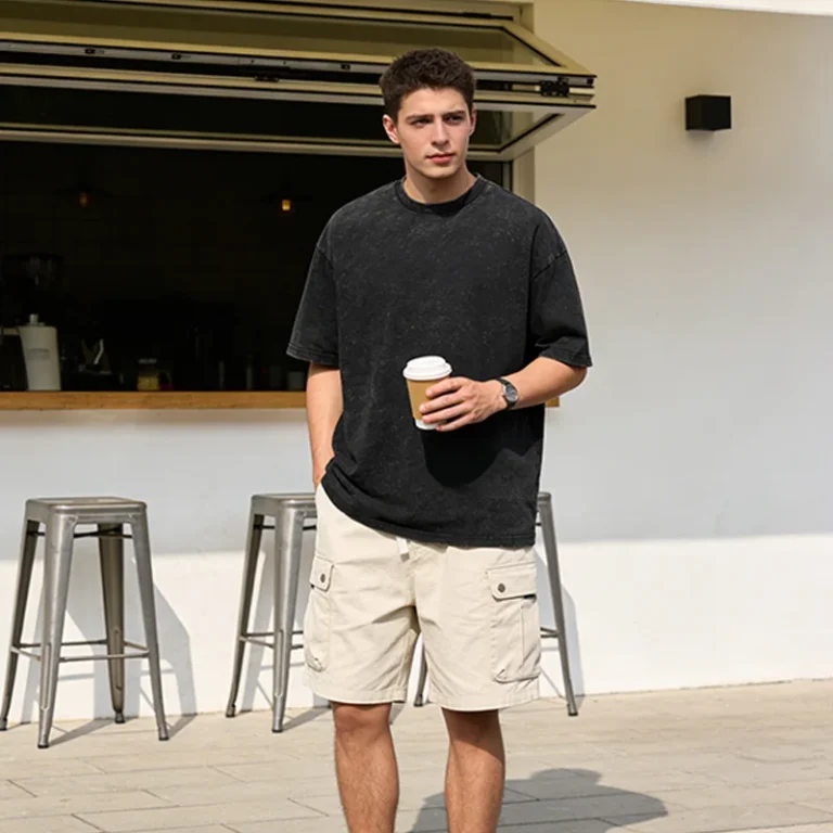 Mens-T-shirts-Heavyweight-Pure-Cotton-Printed-Loose-Fit-Retro-Style-Customizable-Patterns-Direct-From-Manufacturer