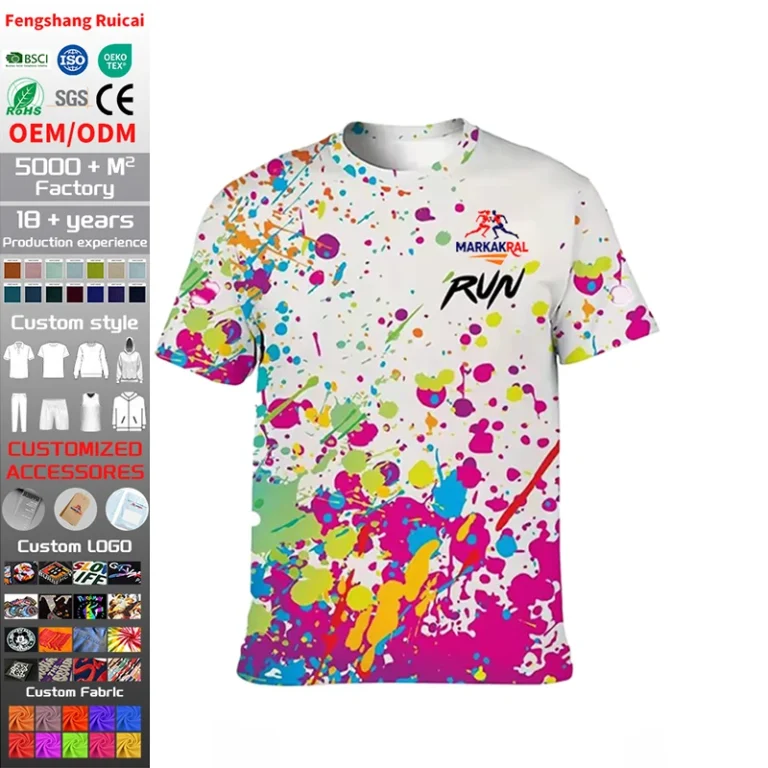 Mens-Unisex-Sporty-Custom-Print-Sublimation-Transfer-Printed-Crew-Neck-Short-Sleeve-T-Shirts-Quick-Dry-Breathable