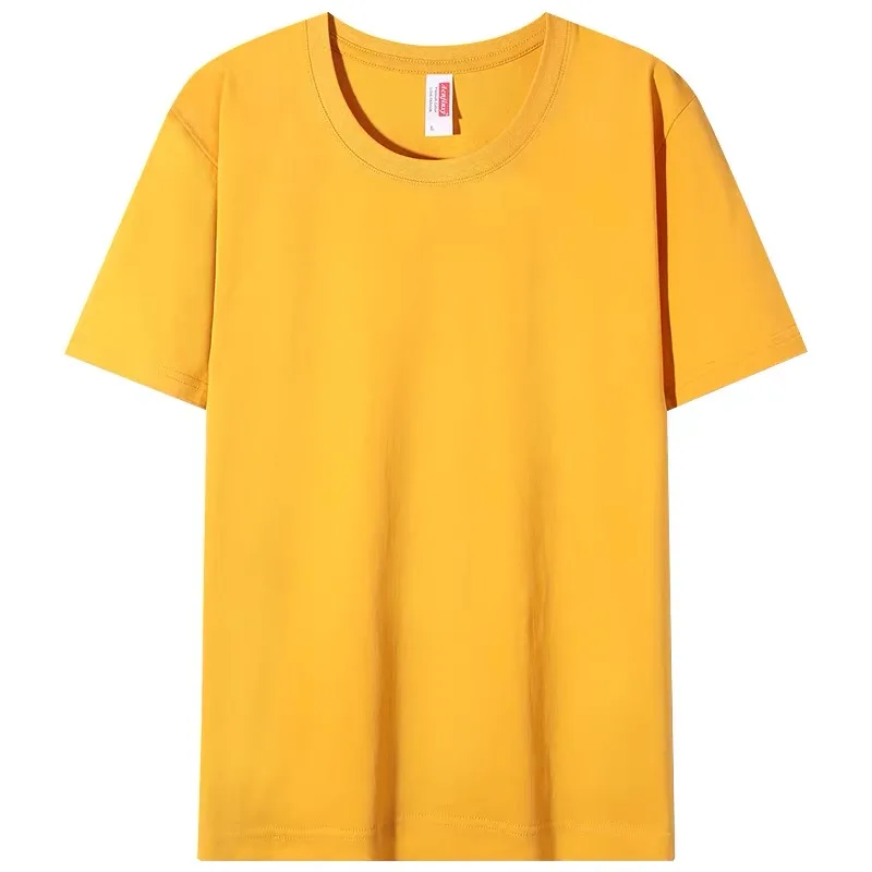 Mens-Versatile-Short-Sleeve-T-Shirt-Combed-Cotton-Custom-Logo-Available-In-Stock
