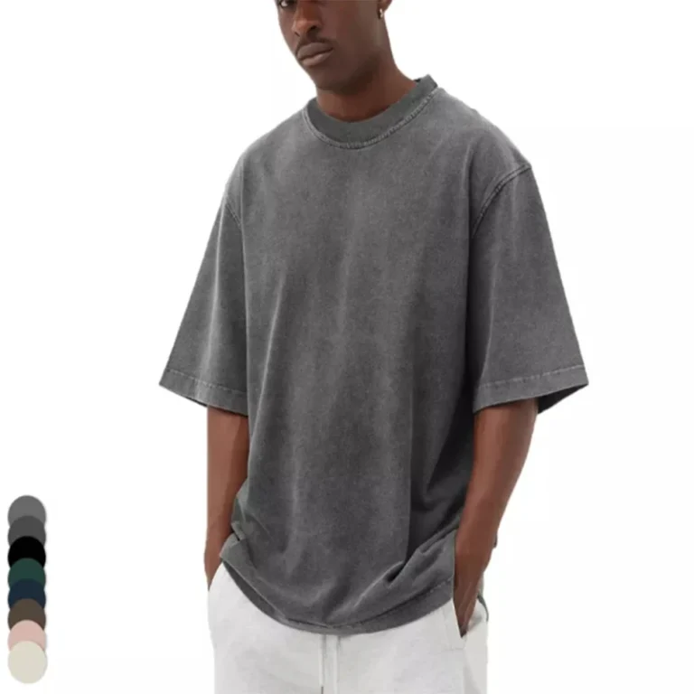 Mens-Vintage-100-Cotton-Jersey-Oversized-Acid-Wash-Custom-Logo-Graphic-Printing-Solid-Pattern-Streetwear-Hip-Hop-T-Shirt