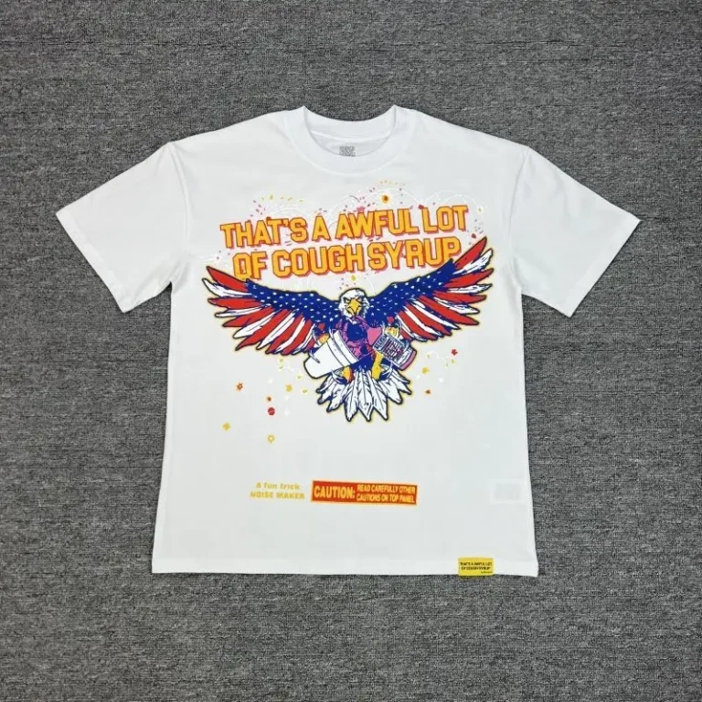 Mens-White-100-Organic-Cotton-Short-Sleeve-O-Neck-T-Shirt-Patriotic-Eagle-Bold-Typography-Print-180-Grams-Eco-Friendly-Quick