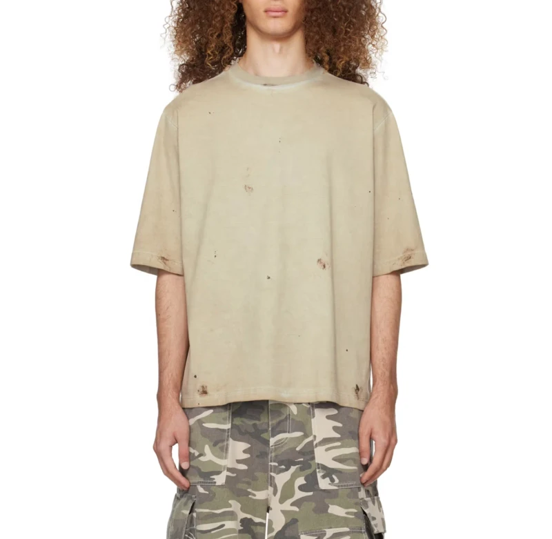 Mens-Womens-230g-Worsted-Oversized-Letter-Pattern-Eco-Friendly-100-Cotton-Casual-T-Shirts-with-Short-Sleeve