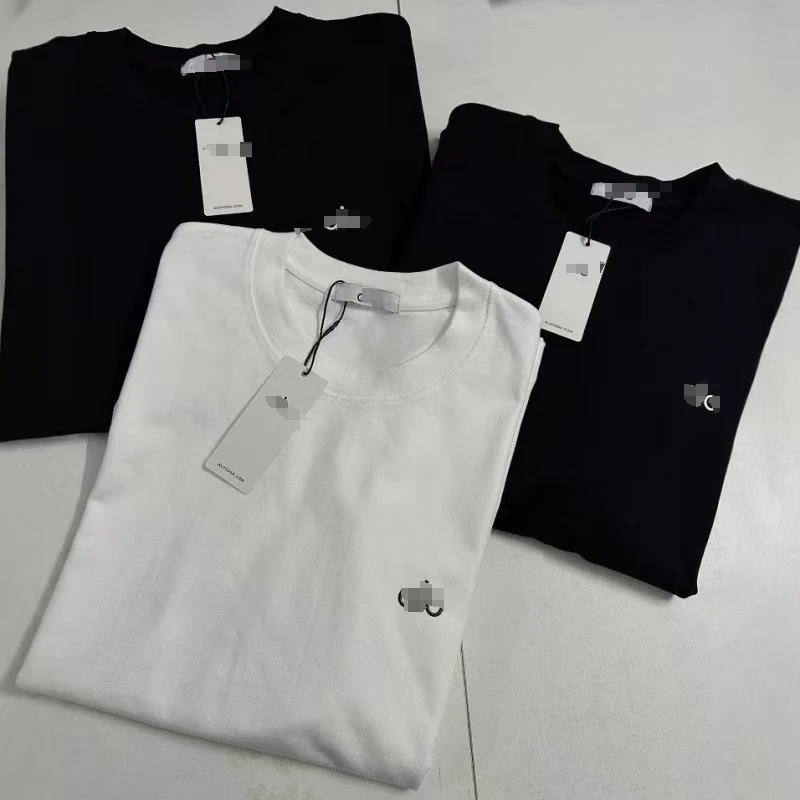 Mens-and-Womens-Pure-Cotton-Short-Sleeved-T-Shirts-Embroidered-Comfortable-and-Versatile
