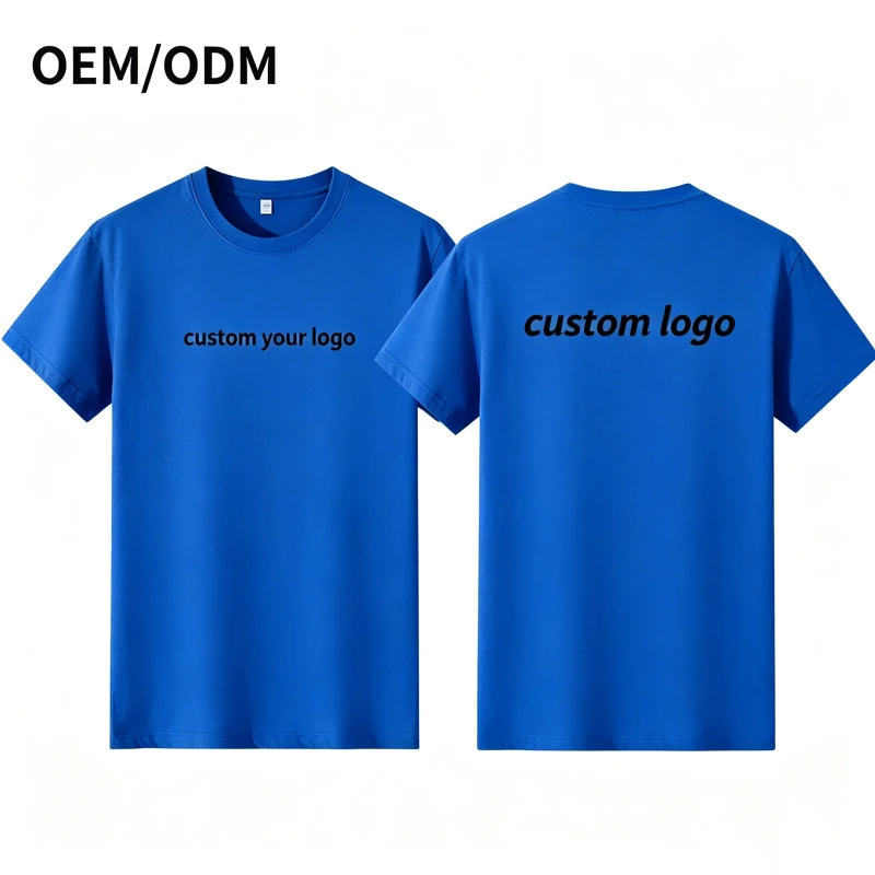 Minimalist-Cotton-Solid-Color-T-Shirts-Puff-Print-Breathable-Custom-Design-Service-Bulk-Custom-Made
