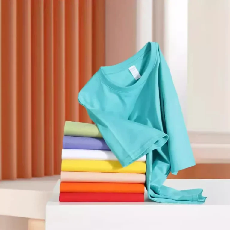 Minimalist-Solid-Pattern-Short-Sleeve-T-Shirts-for-Branding