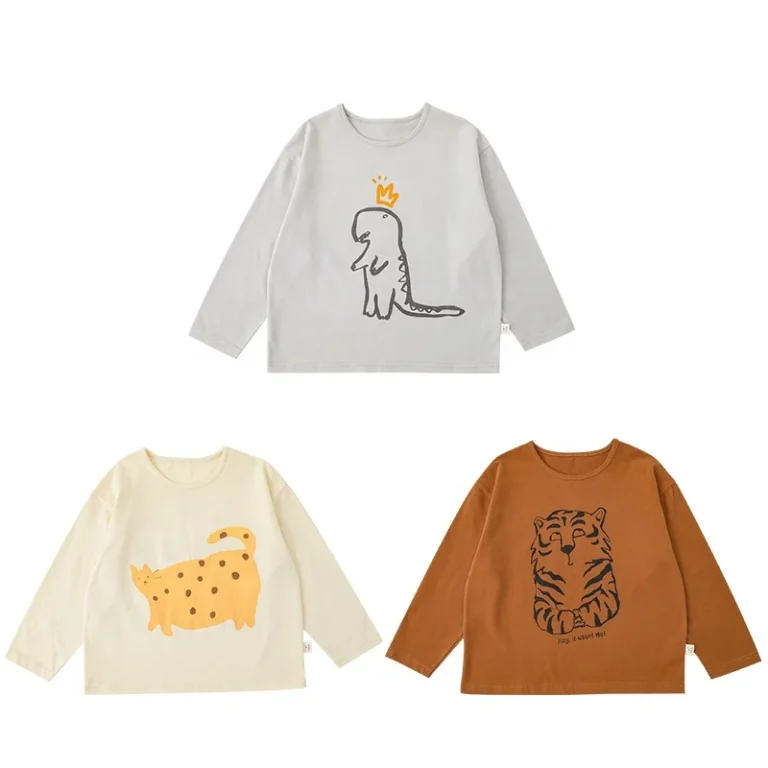 N1892-American-Style-100-Cotton-Boys-T-Shirt-Fall-Long-Sleeve-T-Shirt-Lovely-Print-Kids-Clothing-Girls