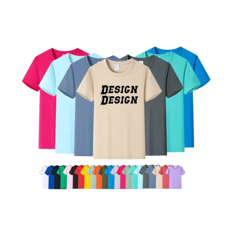 New-Arrival-180-Gsm-100-Cotton-Solid-Color-Short-Sleeve-Men-T-Shirt-Custom-Logo-Blank-Unisex-T-shirt