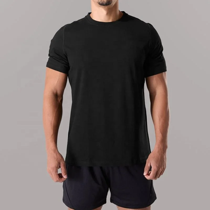 New-Arrivals-Performance-Trace-Fit-Short-Sleeve-T-Shirt-High-Quality-Cotton-Spandex-Breathable-T-Shirt-Screen-Printing-Gym-Shirt