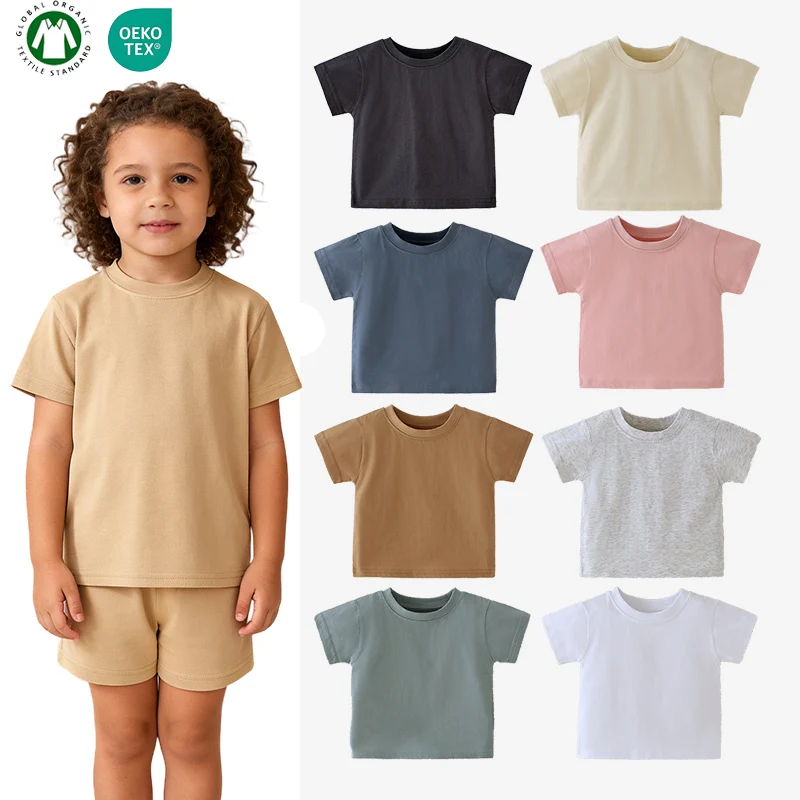 New-Colors-Cozy-and-Cute-Solid-Organic-Cotton-Blank-Baby-T-Shirt-Summer-Children-Kids-Baby-Top-Shirt