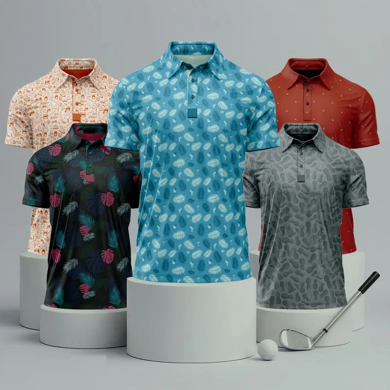 New-Design-Quick-Drying-Micro-Elastic-Printed-Mens-Golf-Polo-Short-Sleeve-T-Shirts-Custom-logo-Mens-Polo-Shirts-Sports-Jerseys