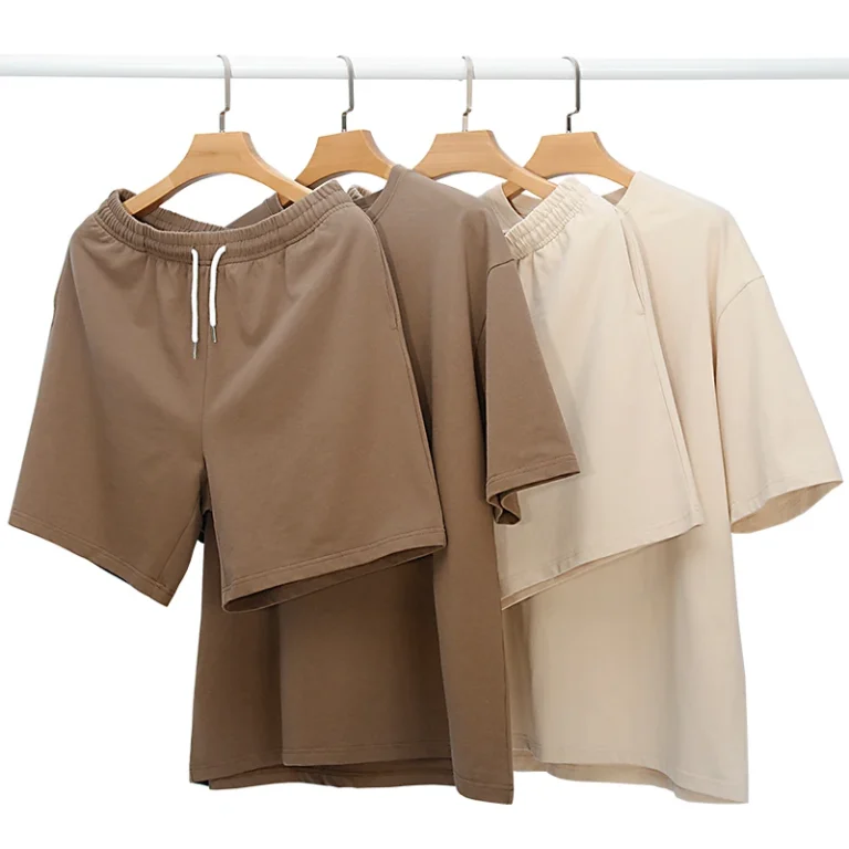 New-JT-Mens-2-Piece-Cotton-T-Shirt-Set-Summer