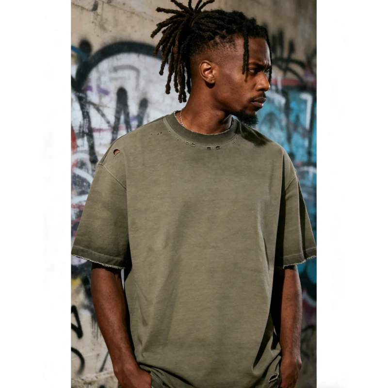 New-Mens-Solid-Round-Neck-T-Shirt-100-Organic-Cotton-Basic-Tee-Soft-Breathable-Eco-Friendly-for-Everyday-Casual-Wear