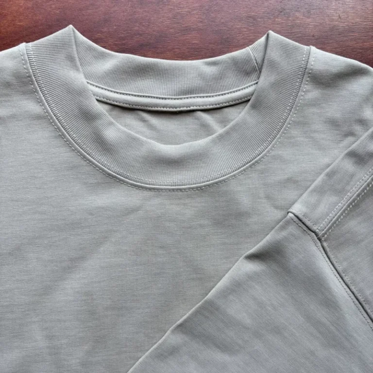 New-Style-350-Grams-Thick-Collar-Embroidery-Blank-100-Organic-Cotton-Plain-Tshirt-Heaveweight-Mens-T-shirt