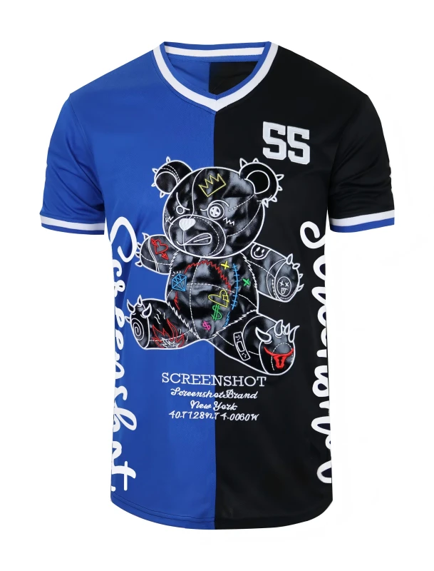 New-Summer-V-neck-T-shirts-Stylish-Breathable-Comfortable-and-Featuring-a-Variety-of-Patterns-1