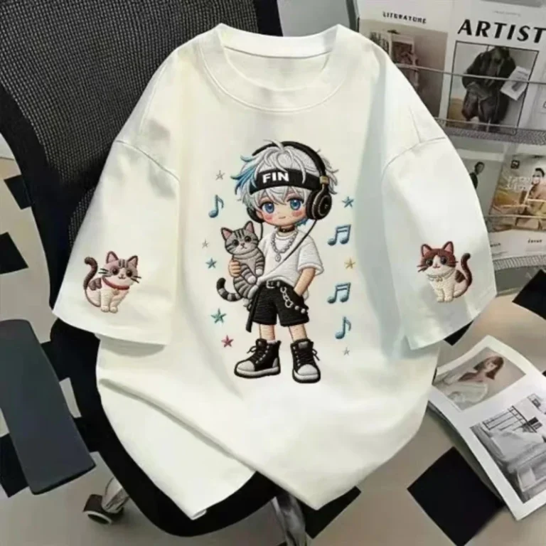 Newly-Designed-Summer-Cotton-Childrens-Cartoon-Top-for-Boys-and-Girls-Casual-Loose-fitting-Short-sleeved-T-shirt