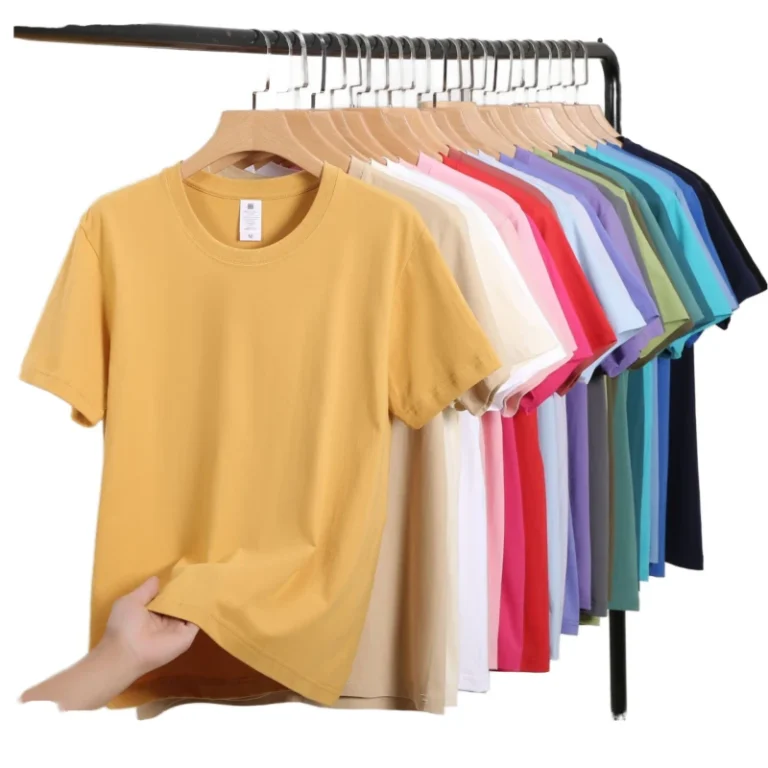 ODM-Custom-100-Cotton-T-Shirts-for-Men-Women-240gsm-Solid-Casual-Full-Cotton-Knitted-Plain-Embroidered