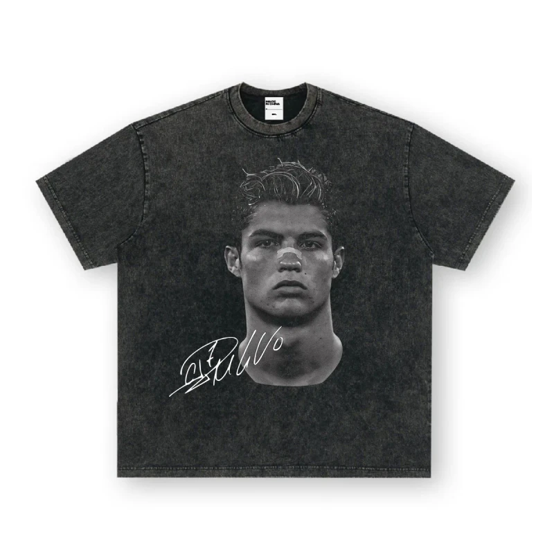ODM-OEM-Mens-Oversized-T-Shirt-Portrait-Graphic-Print-Cotton-Retro-Streetwear-Tee-Customizable-Logo