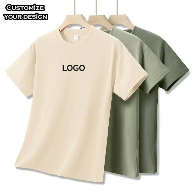 OEM-Custom-100-Cotton-T-Shirts-for-Women-Men-Plus-Size-High-Quality-Low-MOQ-230-Grams-With-Printed-Logo