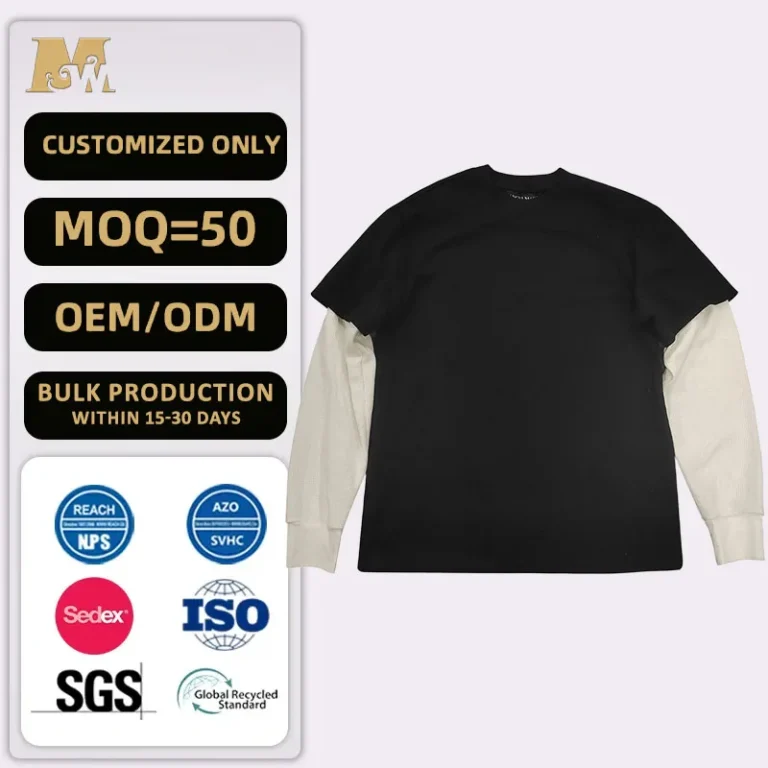 OEM-Custom-Heavy-Cotton-2-In1-Double-Layered-Longsleeve-Blank-Thermal-t-Shirt-Screen-Printing-Raw-Hem-French-Terry-t-Shirt-for-m