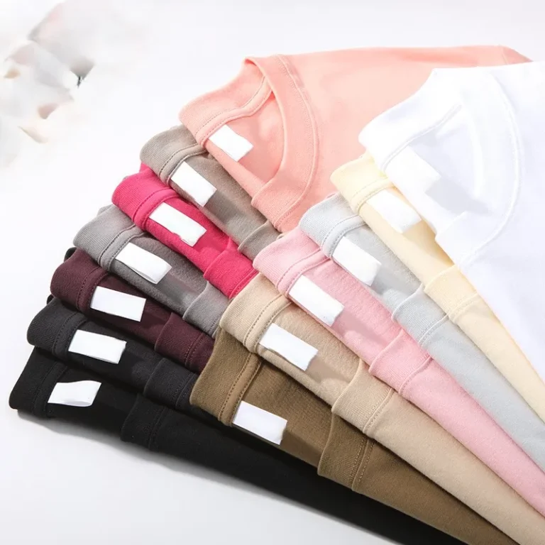 OEM-Custom-Logo-Embroidery-210g-Pure-Cotton-T-Shirt-Unisex-Round-Neck-Short-Sleeve-Solid-Color-Casual-Base-Layer-T-Shirt