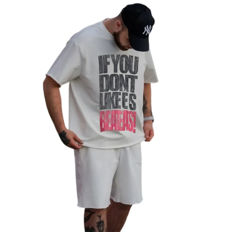 OEM-Custom-Made-Grey-Color-Cotton-Men-Oversized-T-Shirts-for-Men-T-Shirt-and-Short-Set